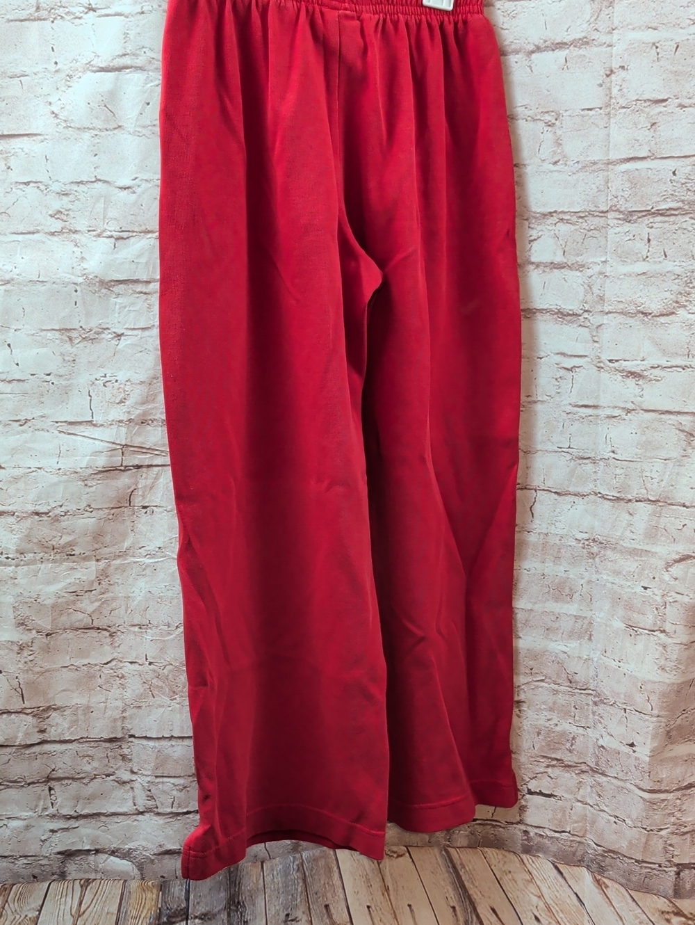 Zara Red Elastic-Waist Cropped Pants Girl's 11 To 12 Years - Picture 4 of 5